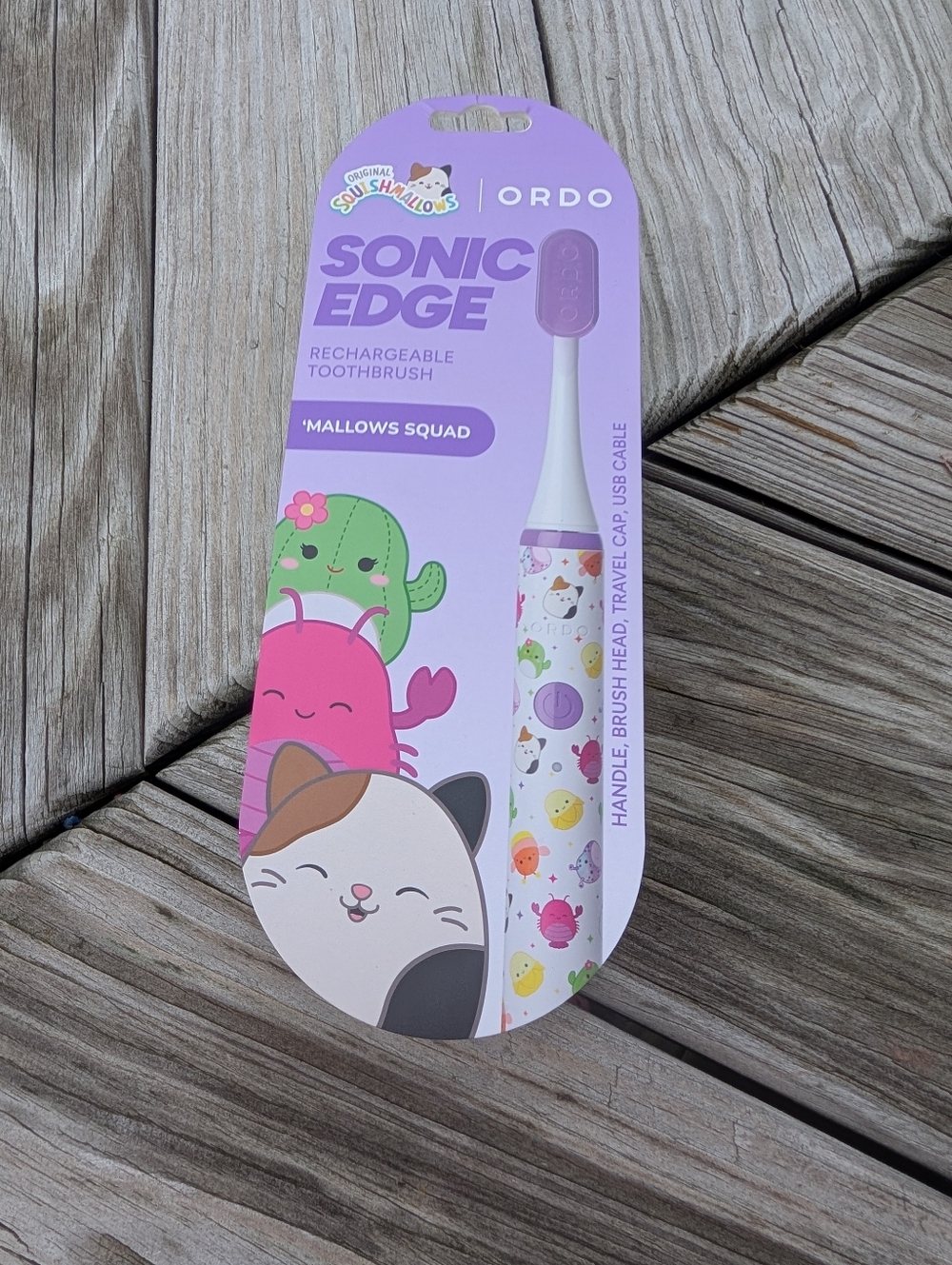Ordo Squishmallows Sonic Edge Rechargeable Tooth Brush